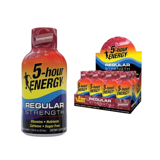 [BRSWIYIYBUCQAFY5] 5-hour ENERGY Shot, Regular Strength, Pomegranate, 1.93 Ounce, 12 Count