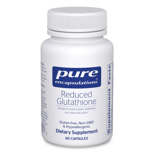[BRSWIZD5CB4BGALO] Pure Encapsulations Reduced Glutathione | Hypoallergenic Antioxidant Supplement to Support Liver and Cell Health* | 60 Capsules