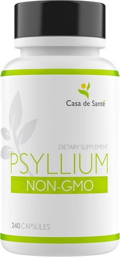 [BRSROEL6OIMR4DQ3] Casa de Sante Psyllium Caps, Non GMO, Low FODMAP Fiber Supplement