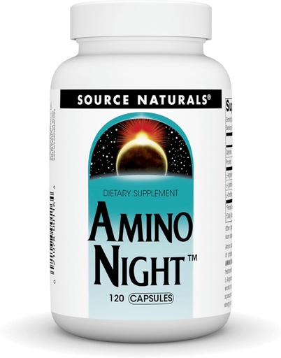 [BRSWIYT3OICRGD3I] Source Naturals Amino Night - Advanced Amino Acid Formula* - 120 Capsules