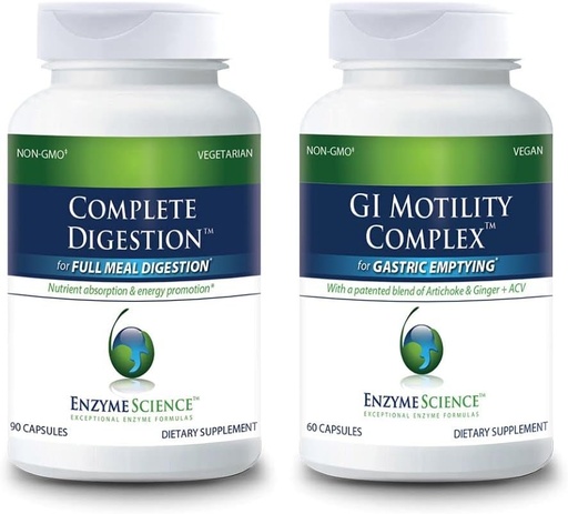 [BRSRMZD5CIGR42A6] Enzyme Science Improved Digestion Complete Digestion 90 and GI Motility Complex 60