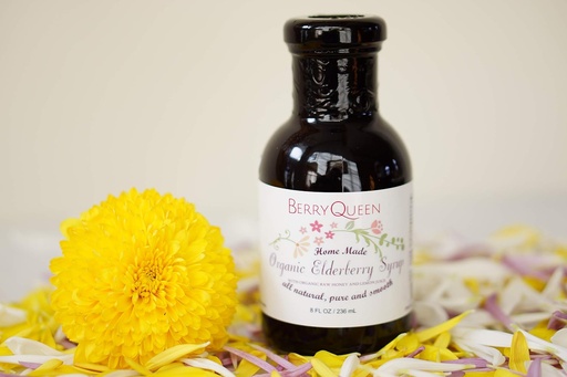[BRSWGELYA57Q4CTZ] Original Organic Elderberry Syrup - Pure Natural - Immunity Boost - Herbal Supplement - Easy as Juice Loved by Kids and Adults - 8 oz