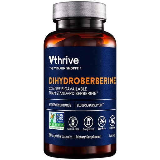 [BRSRAGT3CEBR6YDZ] Dihydroberberine with Ceylon Cinnamon a" Blood Sugar Support (30 Vegetable Capsules)