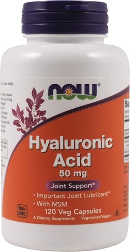 [BRSWIADYBQBWA2LG] Now Foods Now Foods, (3 Pack) Hyaluronic Acid, 50mg, 120 Veg Capsules