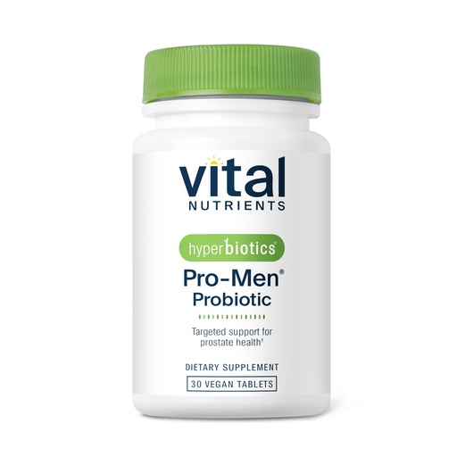 [BRSWGGIOARYQYCL5] Hyperbiotics Vital Nutrients Pro Men Probiotics | Advanced Probiotics for Men | Clinically Studied for Prostate Health, Digestive Balance and Gut Health* | Gluten, Dairy, Soy Free | 30 Vegan Tablets