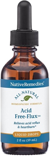 [BRSWIYAMO4OWMC3O] Native Remedies Acid Free-Flux - Natural Homeopathic Remedy Temporarily Relieves Heartburn, Indigestion and Discomfort After Eating - 59 mL