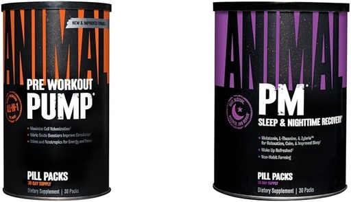 [BRSRAY33OYGRM2TG] Animal Pump Preworkout PM Nighttime Recovery Complex (30 Count)
