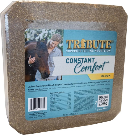 [BRSW2FITOQJREALF] Constant Comfort Supplement Block to Support Gastric Health in Horses, 15 lb