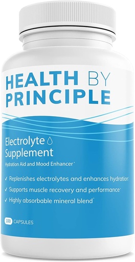 [BRSWGFAHC4BQOYL7] Electrolite Supplement (Tidak ada Iodin) - Prevention Kram Otot, Rehidrasi Rapid -100 Mudah untuk Swallow Veggie Capsules