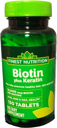[BRSWYZ36OEIGOGYV] ZZP Finest Nutrition Biotin + Keratin 150 Tablets