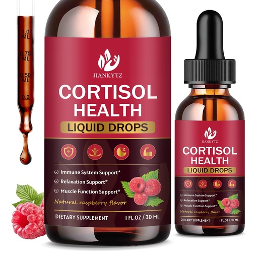 [BRSRAHADCMPRMFLH] (2 Pack) Cortisol Liquid Drops for Women - Balanced Cortisol, Hormone Balance Support, Cortisol Supplements for Women with Magnesium Complex, Rhodiola Rosea, Ashwagandha, Sugar-Free, 1 Fl Oz