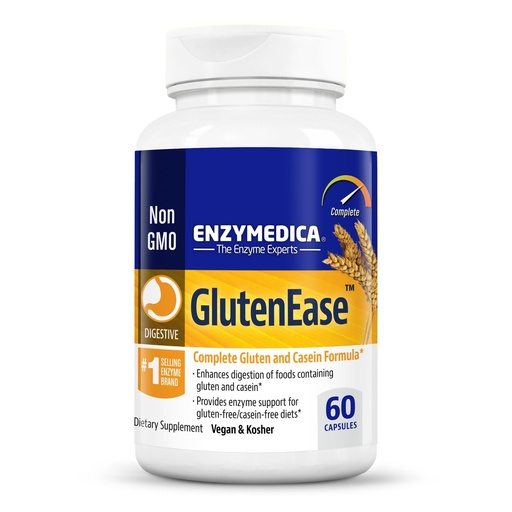 [BRSWIHAAA4CBWALO] Enzymedica - GlutenEase, Complete Gluten & Casein Formula with Digestive Enzymes, 60 Capsules