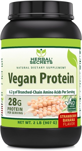 [BRSRAYAQPMFRA235] Herbal Secrets Vegan Protein - 124; 28 Grams Protein