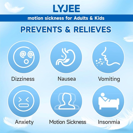 [BRSROAA5BZYWO2T5] LYJEE Motion Sickness Bands Anti Nausea Wristband for Adult and Kids Morning Sickness Relief for Pregnant Women Acupressure Nausea Relief for Car, Sea, Air Sickness (green)