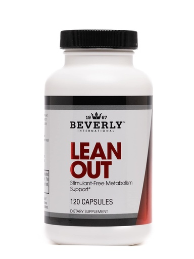 [BRSWIY32BQNBMFY5] Beverly International Lean Out 120 caps. Fat Burner with Metabolic Support. Lipotropics. Choline, Carnitine, Chromium. Stimulant-Free Belly Fat Burner. Get Leaner. Use AM & PM, Stackable Diet Pills.