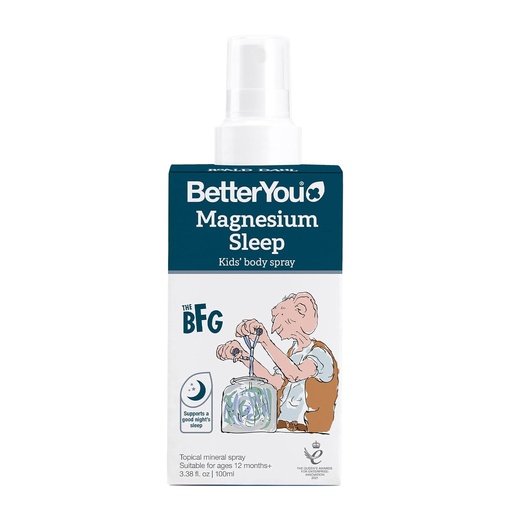 [BRSWIGQHBUHAM3LY] BetterYou Magnesium Sleep Kids 'Body Spray - Relaxační chlorid hořečnatý sprej pro děti - Promotes A Restful Sleep - Levandulový esenciální olej - 3.38 oz