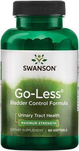[BRSWIYT7PMBQKFAZ] Swanson Go-Less Bladder Control Formula - Сприяє Urinary Tract Health and Healthy Bladder Support - Природна добавка для дорослих з екстрактом насіння гарбуза - (90 Softgels) 1 пакет