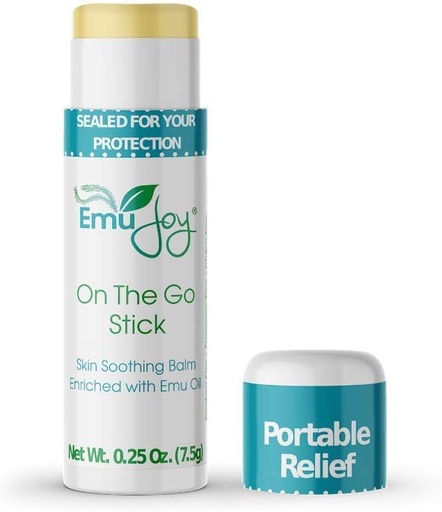 [BRSWIHIQBEGR4GTI] Emu Joy On The Go Anti Itch Cream Stick - Burn Cream, Bug Bite Itch Relief First Aid Stick for Scratches, Stings, Burns, from Mosquito, Bed Bugs, Bee Sting Relief (1pk)
