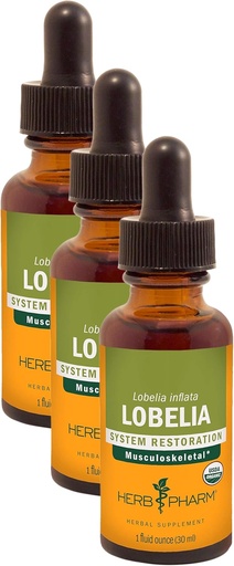 [BRSRMAT5PJYBQDQZ] Herb Pharm Sertifikatlaşdırılmış Organic Lobelia Liquid Ekstraksiyası Support - 1 Ounce (DLOBEL01)