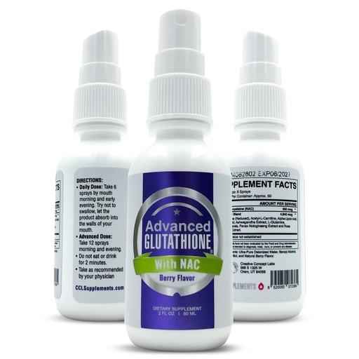 [BRSW2ZLQB4ARS2YY] Advanced Glutathione Spray – Faster-Than-Liposomal Sublingual Delivery, NAC, Ashwagandha & Glutamine, Maximum Absorption Antioxidant, Immune & Detox Support, 2 oz