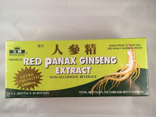 [BRSWKZAPBUABMDLO] Kingal – Red Panax Ginsen คลาย 6000mg (30 Vials X 10 มม.) - 2 Boxs