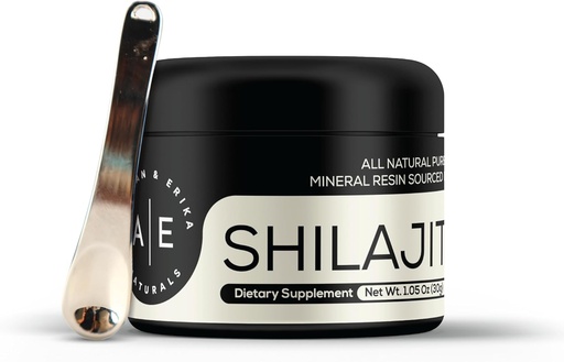 [BRSROH3QBUIR4ET7] Altman & Erika A&E Naturals Shilajit Resin Premium Himalayan Organic Resin | Fulvic Acid & 85+ Trace Minerals | Pure Grade A | Men & Women | 50 Servings | w/Stainless Steel Spoon