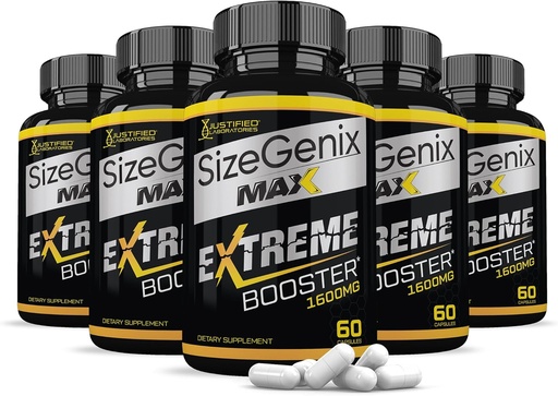 [BRSW2BA5B4AQ4YL3] (5 Pack) Sizegenix Max 1600MG Advanced Men's Health Formula 300 Capsules