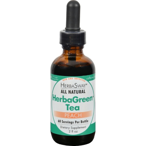 [BRSWIYQYO4FGKETA] Herba Sway - Herbagreen Tea Peach, 2 fl oz liquid