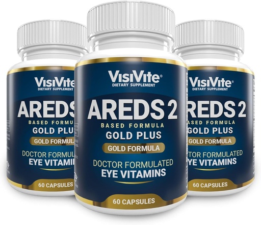 [BRSWGZQYB4GQICIY] Doctor Formulated AREDS 2 Plus Eye Vitamins with Zeaxanthin Plus Lutein - Bilberry and Grape Seed Extract - Macular Health Formula - 60 Eye Supplement Capsules