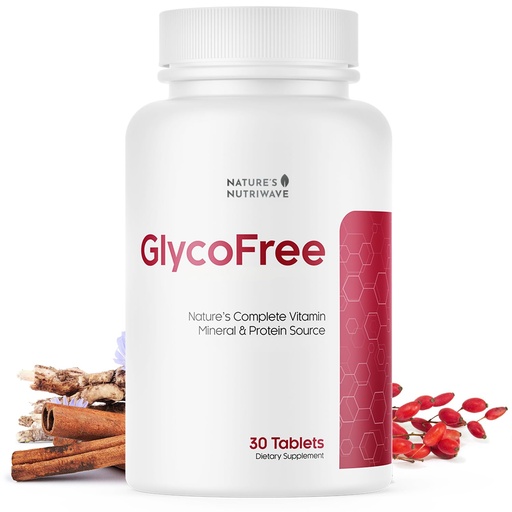 [BRSRAFIYCFYBQ3T5] GLYCOFREE Supplement, Natural Plant-Based Blend with Berberine, Bitter Melon, Cinnamon, Inulin | Non-GMO, Made in USA - 30 Tablets, 1 Month Supply