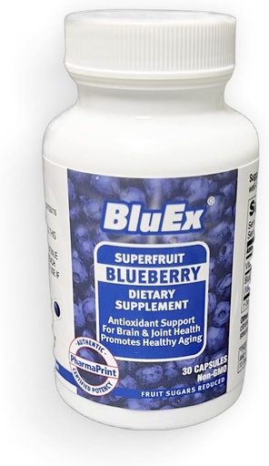 [BRSROBA3O4HROCT5] BlueX - 30ct (Blueberry Extract 38,000mg Equivalent per Serving 190:1) Superfruit Blueberry Dietary Supplement
