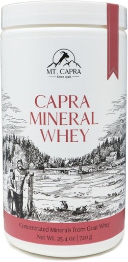 [BRSWIYQQCJYA23TY] Gunung Capra Mineral Whey 124; A Whole Food, Bio- Tersedia Mineral / Electrolite Powder Suplement dari Kambing Milk Whey, Rich in Potasium, Alkalisasi 124; 28 Servings - 25.4 oz