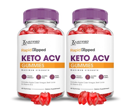 [BRSRA2Q3AQNGYGQY] Justified Laboratories (2 Pack Rapid Ripped Keto ACV Gummies Advanced Formula 1000MG Rapidripped Formulated with Pomegranate Beet Juice Powder B12 Vegan Non GMO 120 Gummys