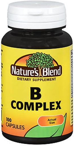 [BRSWIYYOAEFGI2I5] Natures Blend Nature's Blend B Complex Capsules, 100 Caps