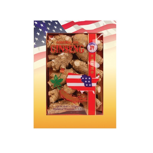 [BRSWIZYBCAIW2D3A] Hsu's SKU 110-4 | Short Extra Large | Cultivated Wisconsin American Ginseng Direct from Ginseng Gardens | 许氏花旗参 | 4oz Box, 西洋参, B005HSX9VM