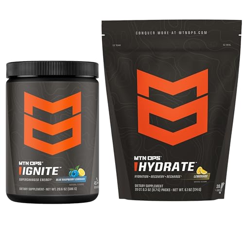[BRSRAGL6CEPBEALF] MTN OPS Ignite Blue Raspberry Lemonade + Hydrate Lemonade Bundle
