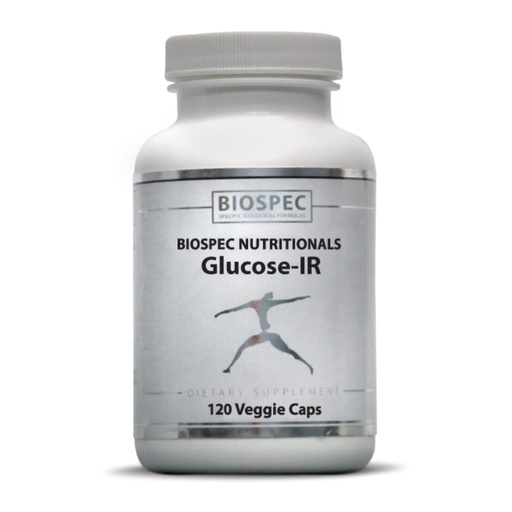 [BRSRMGI2OAIAK23O] Biospec Nutritionals Glucose-IR - Cinnamon Extract, Chromium, Berberine, and Biotin (120 Capsules)