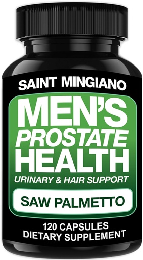 [BRSROFQPCF7QMYIU] Men's Prostate Health Supplement - 120 Capsules of Advanced Prostate Support for Men with Saw Palmetto, Supporting Urinary Function and Hair Health – 3 Months Supply of Supplements