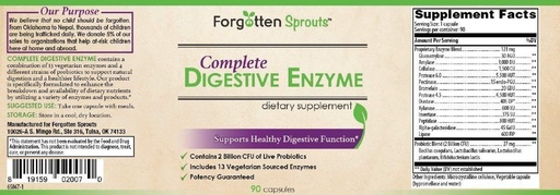 [BRSWGYIBBEMBUYLZ] Enzyme amb 2 mil milions de Probiotics - No-GMO - 13 Vegetarian Enzymes - 90 Capsules - Dietary suplementaris per Sprout