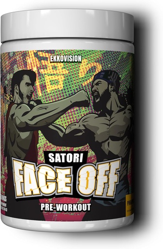 [BRSRABL4AUCQ2D3D] Ekkovision Pré entraînement Satori Face Off avec Tingle, Pineapple Flavor, Préentraînement pour les hommes, Poudre de préentraînement, Énergie, Focus, Support de performance pour gymnastique, Weightlifting, Running, Training, 40 Servitures