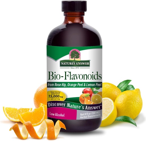 [BRSWIYQMCJ4ROHTO] Nature's Answer Lipo Flavonoid Plus Ear Ringing Supplement, Bio-Flavonoids with Rose HIPS, Immune Support, Kosher, Organic Low Alcohol, Citrus Bioflavonoids, Gluten Free, Made in USA, 8 oz