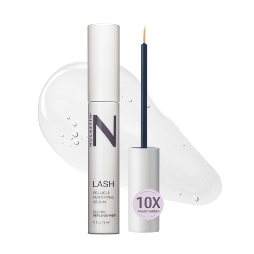 [BRSWYYYFBV6RSFLK] NULASTIN Follicle Fortifying Lash Serum - Clinically Tested Eyelash Enhancing Serum - Nourishes & Repairs to Promote Longer-Looking Lashes - Enriched with Hair-Strengthening Ingredients (0.1 Fl Oz)