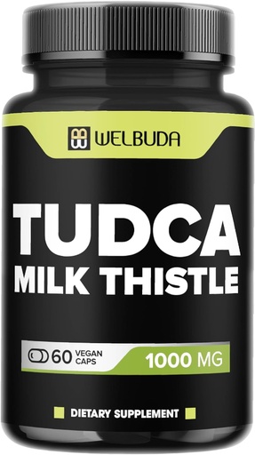 [BRSROEIZOUGR63TD] 1000mg Tudca 配有 Milk Thetle 提取 - 60 Vegan Capsules - 支持免疫系统、文摘健康、身体净化和脑健康