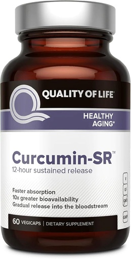 [BRSWIHQMDEGAGGT2] Quality of Life Curcumin-SR - Healthy Aging, Inflammation Support - 60 Vegicaps