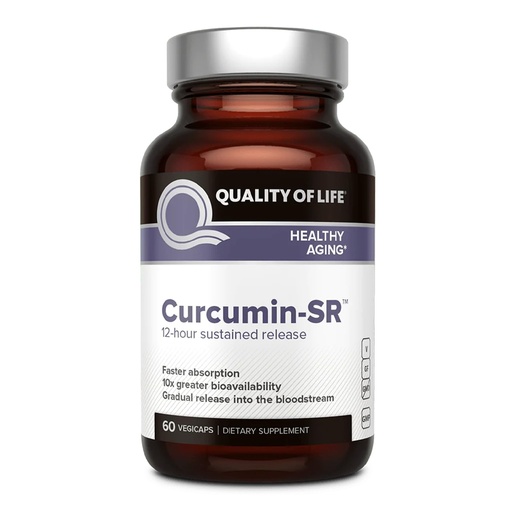 [BRSWIHQMDEGAGGT2] Quality of Life Curcumin-SR - Healthy Aging, Inflammation Support - 60 Vegicaps