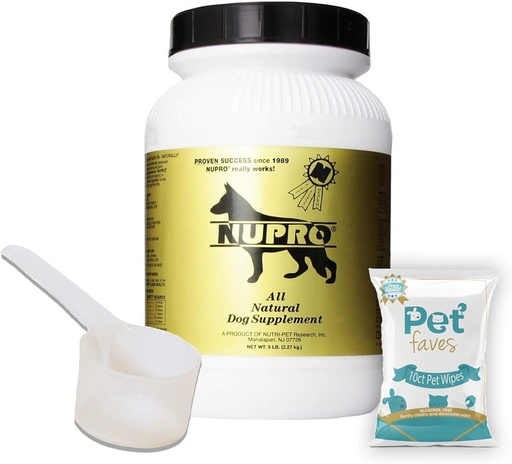 [BRSWYHAFBEIRAGTG] All Natural Dog Supplement Gold 5lb with 10ct Pet Wipes