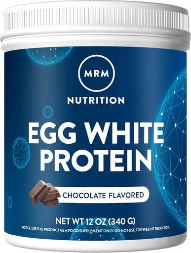 [BRSWIYABCEGAC2LM] MRM Nutrition Egg White Protein | Chocolate Flavored | 23g fettfreies Protein | mit Verdauungsenzymen | Höchster biologischer Wert | Klinisch getestet | 10 Servicings