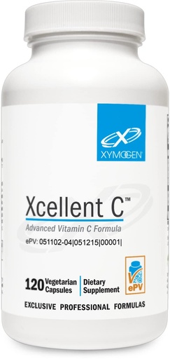 [BRSWIFDRBIBACEI7] XYMOGEN Xcellent C - 750 mg Vitamin C with BioPerine - Immune, Antioxidant & Collagen Support - Vegan, Gluten-Free, & Non-GMO - 120 Capsules
