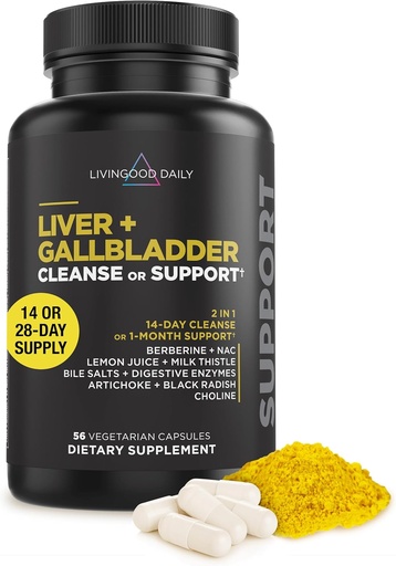 [BRSROH3QDEHQEG3V] Lifeood Daily Liver & Gallbladder Cleanse veya Support Supplement with Milk Thistle, Ox Bile Salts, Digestive Enzymes and Artichoke Leaf Extract, Digestive Health & Liver Support, 56 Capsules