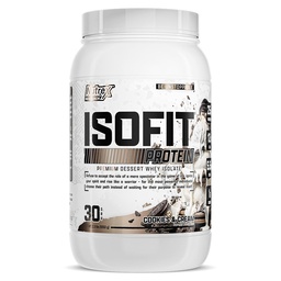 Nutrex Research IsoFit Whey Protein Powder Instantized 100% Whey Protein Isolate (30 Servings (Pack of 1), Cookies & Cream)